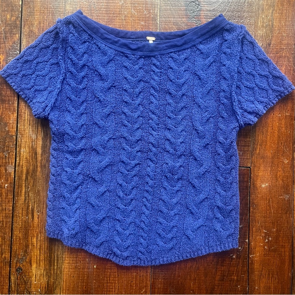 Free people cotton blend spring sweater top